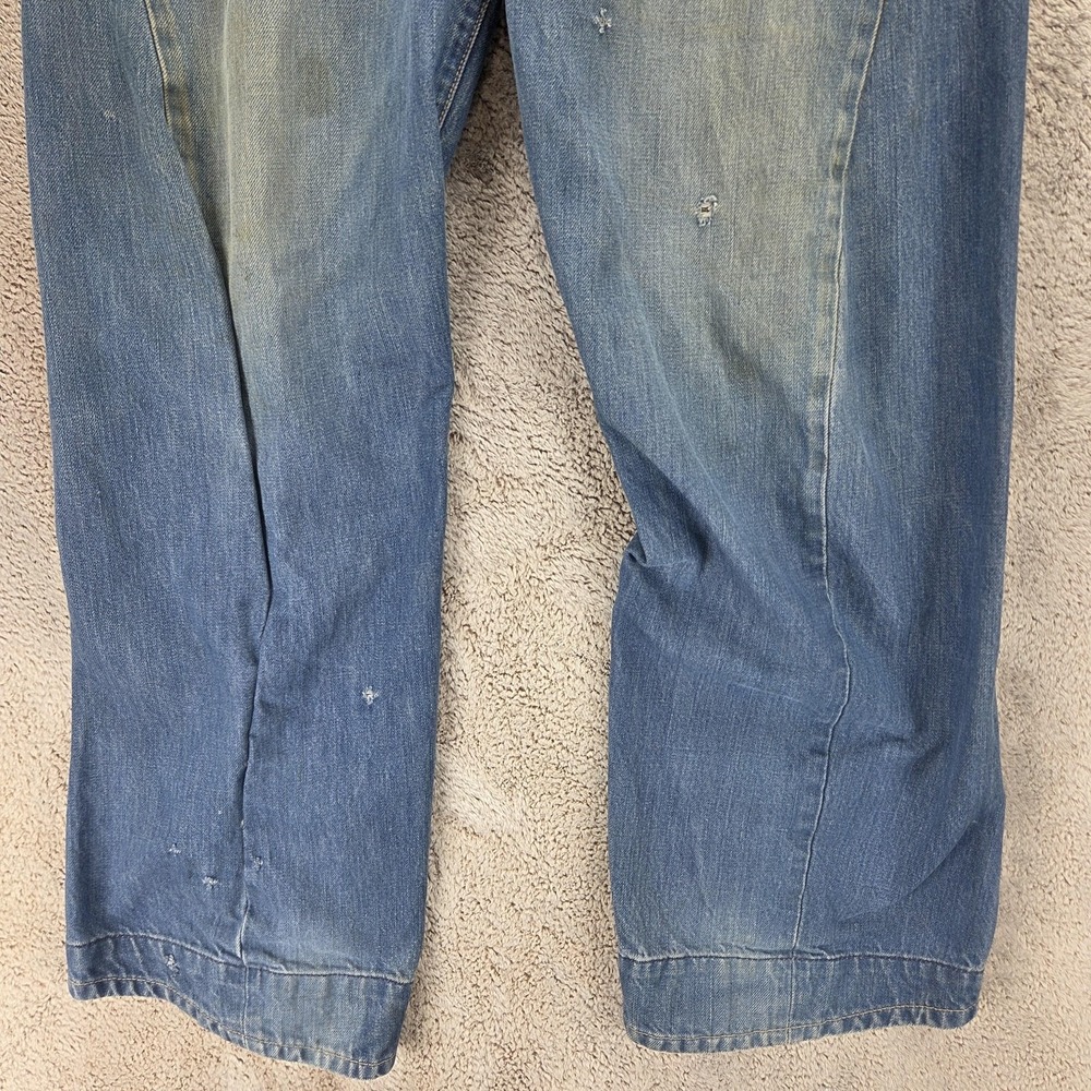 Vintage Levis Engineered Jeans Mens 36x32 Blue Twisted Buckle Back One Pocket - Picture 11 of 16